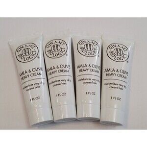 Lot Of 4-Qhemet Biologics Amla & Olive Heavy Cream For Dry Hair - 1 oz, Sealed